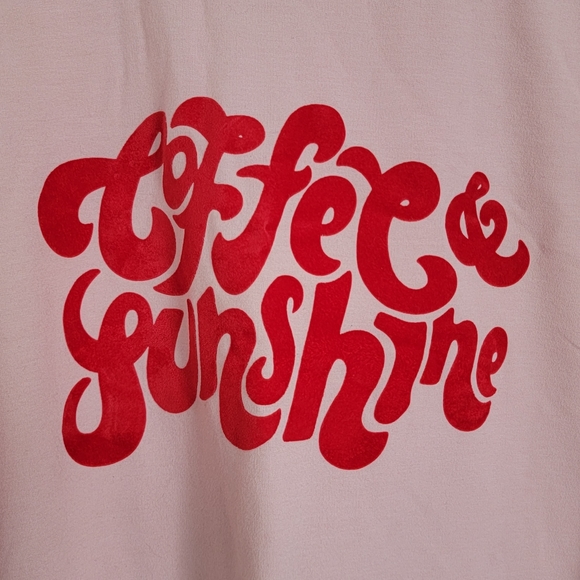 Wildfox, Coffee & Sunshine pink and red sweatshirt, size XXL - Picture 6 of 7